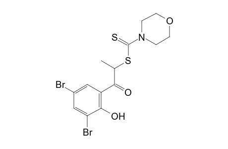 3',5'-DIBROMO-2'-HYDROXY-2-MERCAPTOPROPIOPHENONE, 2-(4-MORPHOLINECARBODITHIOATE)