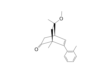 (1S,4S,8R)-8-METHOXY-1,8-DIMETHYL-6-(2-METHYLPHENYL)-BICYCLO-[2.2.2]-OCT-5-EN-2-ONE