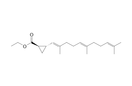 Ethyl trans-2-[(1E,5E)-2,6,10-trimethyl-1,5,9-undecatrienyl]cyclopropanecarboxylate