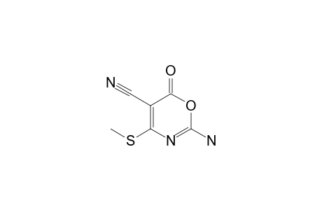 2-AMINO-4-(METHYLTHIO)-6-OXO-6H-1,3-OXAZINE-5-CARBONITRILE