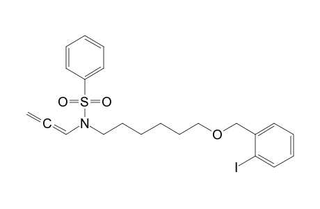 O-Iodobenzyl N-(phenylsulfonyl)-N-(1,2-propadienyl)aminohexyl ether