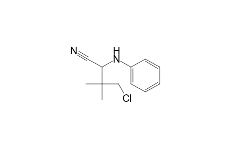 2-(N-Phenyl)amino-4-chloro-3,3-dimethyl-butanenitrile