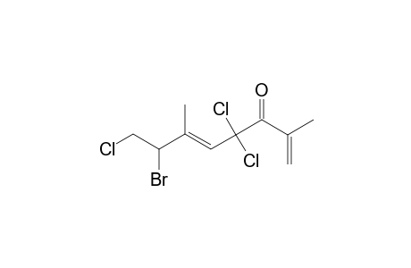 7-BROMO-4,4,8-TRICHLORO-2,6-DIMETHYL-1,5-OCTADIEN-3-ONE