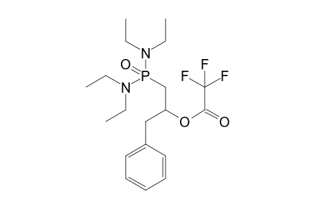 N,N,N',N'-Tetraethyl 2-trifluoroacetoxy-3-phenylpropylphosphonodiamidate