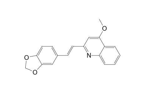 2-(3',4'-METHYLENEDIOXYSTYRYL)-4-METHOXYQUINOLINE