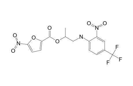 5-NITRO-2-FUROIC ACID, 1-METHYL-2-(2-NITRO-alpha,alpha,alpha-TRIFLUORO-p-TOLUIDINO)ETHYL ESTER