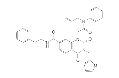 1-quinazolineacetamide, 3-(2-furanylmethyl)-1,2,3,4-tetrahydro-2,4-dioxo-N-phenyl-7-[[(2-phenylethyl)amino]carbonyl]-N-(2-propenyl)-