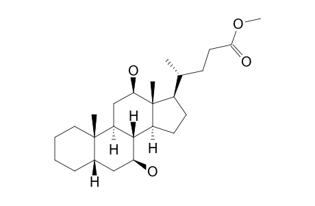 7-BETA,12-BETA-DIHYDROXY-5-BETA-CHOLSAEUREMETHYLESTER