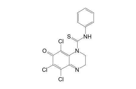 5,6,8-TRICHLORO-7-OXO-3,7-DIHYDRO-2H-QUINOXALINE-1-CARBOTHIOIC-ACID-PHENYL-AMIDE