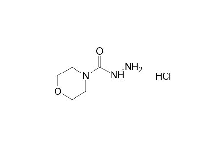 4-morpholinecarboxylic acid, hydrazide, hydrochloride