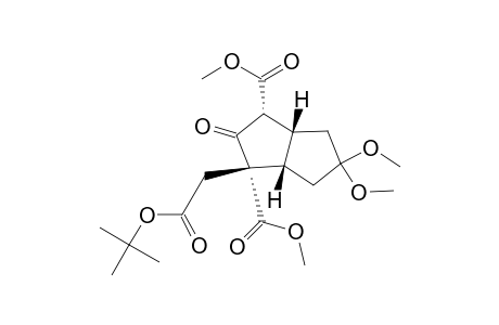 1,3-Pentalenedicarboxylic acid, 1-[2-(1,1-dimethylethoxy)-2-oxoethyl]octahydro-5,5-dimethoxy-2-oxo-, dimethyl ester, (1.alpha.,3.alpha.,3a.beta.,6a.beta.)-