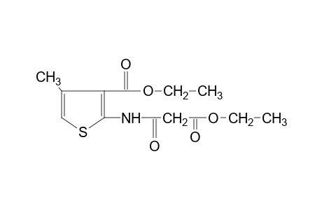 2-(2-carboxyacetamido)-4-methyl-3-thiophenecarboxylic acid, diethyl ester