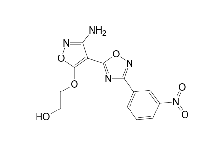 3-(3'-Nitrophenyl)-5-[5'-(hydroxyethoxy)-3'-aminoisoxazol-4'-yl]-1,2,4-oxadiazole