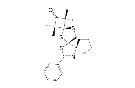 1,1,3,3-TETRAMETHYL-12-PHENYL-5,14,16-TRITHIA-12-TRISPIRO-[3.1.0.4.3.2]-HEXADEC-12-EN-2-ONE