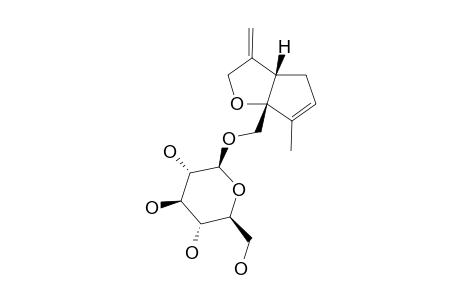 PATRIRIDOSIDE_G;[(5-R,9-S)-8-METHYL-4-METHYLENE-4,5,6,9-TETRAHYDRO-3-H-CYCLOPENTA-[B]-FURAN-9-YL]-METHANOL_11-O-BETA-D-GLUCOPYRANOSIDE