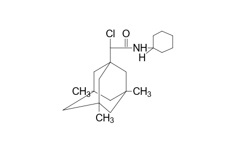 alpha-chloro-N-cyclohexyl-3,5,7-trimethyl-1-adamantanecarboxamide