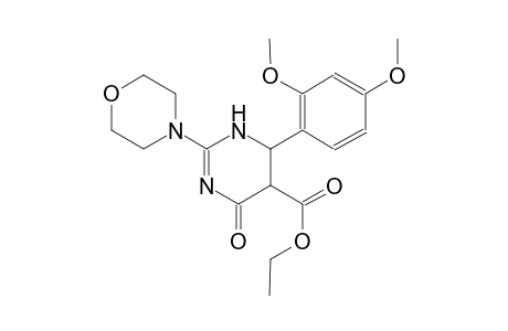 5-pyrimidinecarboxylic acid, 6-(2,4-dimethoxyphenyl)-1,4,5,6-tetrahydro-2-(4-morpholinyl)-4-oxo-, ethyl ester