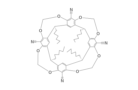 #1A;7,11,15,28-TETRACYANO-1,21,23,25-TETRAHEXYL-2,20:3,19-DIMETHENO-1H,21H,23H,25H-BIS-[1,3]-DIOXOCINO-[5,4-I:5',4'-I']-BENZO-[1,2-D:5,4-D']-BIS-[1,3]-BENZODIO