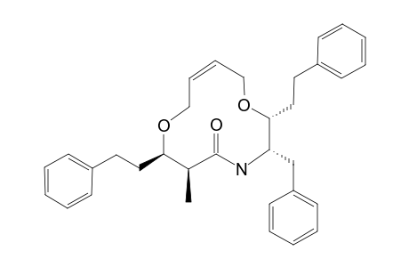 (2S,3R,6S,7R)-3-BENZYL-6-METHYL-2,7-BIS-(2-PHENYLETHYL)-1,8-DIOXA-4-AZACYCLODEC-10Z-EN-5-ONE