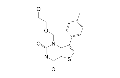 1-(2-HYDROXYETHOXYMETHYL)-7-(4-METHYLPHENYL)-THIENO-[3,2-D]-PYRIMIDINE-2,4-DIONE