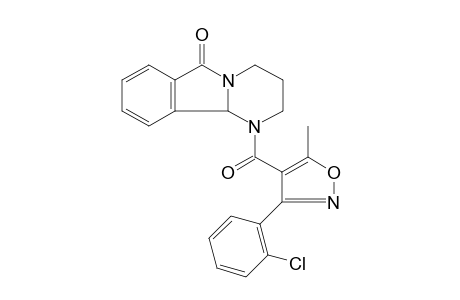 1-{[3-(o-chlorophenyl)-5-methyl-4-isoxazolyl]carbonyl}-1,2,3,4,6,10b-hexahydropyrimido[2,1-a]isoindol-6-one