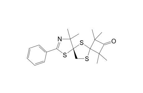 (R)-1,1,3,3,10,10-Hexamethyl-8-phenyl-5,7,12-trithia-9-azadispiro[3.1.4.2]dodec-8-en-2-one