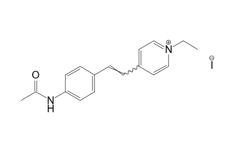 4-(p-acetamidostyryl)-1-ethylpyridinium iodide