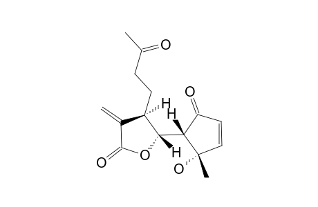 (4R*,5S*)-DIHYDRO-5-[(1R*,2S*)-2-HYDROXY-2-METHYL-5-OXO-3-CYCLOPENTEN-1-YL]-3-METHYLENE-4-(3-OXOBUTYL)-2(3H)-FURANONE