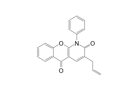 3-ALLYL-1-PHENYL-5-OXO-CHROMANO-[2,3-B]-DIHYDRO-2(1H)-PYRIDONE