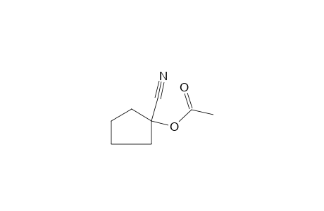 CYCLOPENTANECARBONITRILE, 1- HYDROXY-, ACETATE