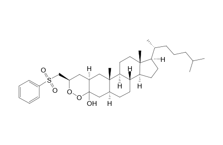 (2R,2'R,3R/S)-2-[2'-Hydroxyperoxy-3'-(phenylsulfonyl)propyl]-5.alpha.-cholestan-3-one 2',3-peroxyhemiacetal