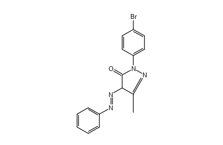 1-(p-bromophenyl)-3-methyl-4-(phenylazo)-2-pyrazolin-5-one