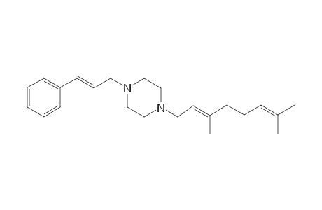 1-[(2E)-3,7-Dimethyl-2,6-octadienyl]-4-[(2E)-3-phenyl-2-propenyl]piperazine