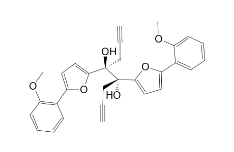 anti-4,5-Bis[5-(2-methoxyphenyl)furan-2-yl]octa-1,7-diyne-4,5-diol