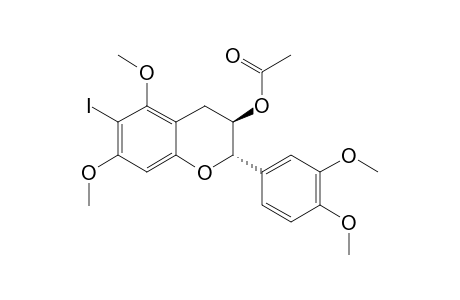 3-O-ACETYL-3',4',5,7-TETRA-O-METHYL-6-IODO-CATECHIN