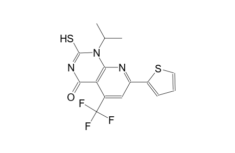 pyrido[2,3-d]pyrimidin-4(1H)-one, 2-mercapto-1-(1-methylethyl)-7-(2-thienyl)-5-(trifluoromethyl)-