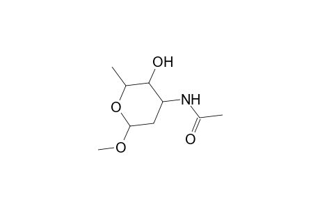 METHYL 3-ACETAMIDO-2,3,6-TRIDEOXY alpha(D) ARABINOHEXOPYRANOSIDE