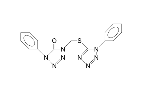 1-PHENYL-4-{[(1-PHENYL-1H-TETRAZOL-5-YL)THIO]METHYL}-2-TETRAZOLIN-5-ONE