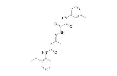 2'-Ethyl-3-[(m-tolyloxamoyl)hydrazono]butyranilide