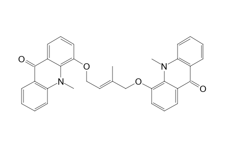 2-METHYL-1,4-BIS-(10'-METHYL-9'-OXO-9',10'-DIHYDRO-4'-ACRIDINYLOXY)-2-BUTENE