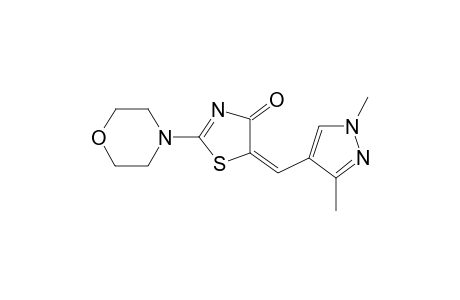 4(5H)-Thiazolone, 5-[(1,3-dimethyl-1H-pyrazol-4-yl)methylidene]-2-(4-morpholinyl)-