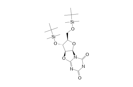 3',5'-BIS-(O-TERT.-BUTYLDIMETHYLSILYL)-BETA-D-ARABINOFURANO-[1',2':4,5]-OXAZOLO-S-TRAZINE-4,6-DIONE