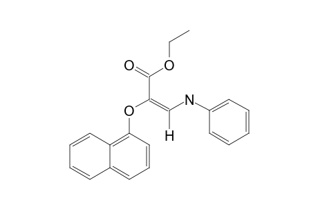 Ethyl (E)-2-(1-naphthoxy)-3-phenylaminopropenoate