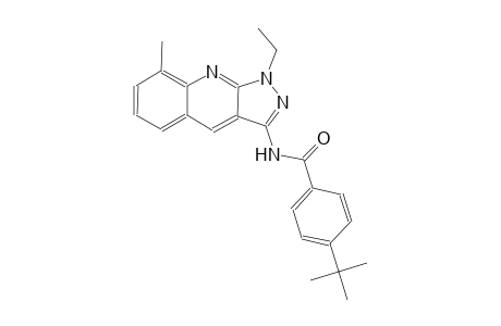 4-tert-butyl-N-(1-ethyl-8-methyl-1H-pyrazolo[3,4-b]quinolin-3-yl)benzamide