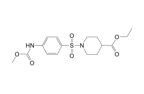 1-(4-Methoxycarbonylamino-benzenesulfonyl)-piperidine-4-carboxylic acid ethyl ester