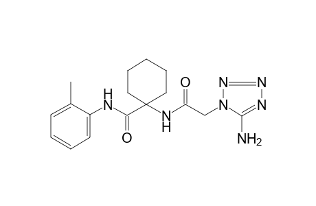 1-[2-(5-azanyl-1,2,3,4-tetrazol-1-yl)ethanoylamino]-N-(2-methylphenyl)cyclohexane-1-carboxamide