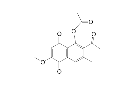 5-Acetoxy-6-acetyl-2-methoxy-7-methyl-naphthalen E-1,4-dione