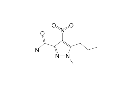 1-METHYL-4-NITRO-5-PROPYL-3-PYRAZOLECARBOXAMIDE