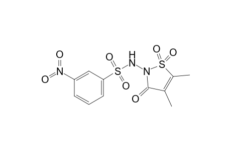 4,5-DIMETHYL-2-(3-NITROBENZENESULFONYLAMINO)-ISOTHIAZOL-3-(2H)-ONE-1,1-DIOXIDE