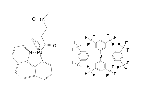 (1,10-PHENANTHROLINE)PD(C(O)CH2CH2(13C(O))CH3)(C2H4)+((CF3)2C6H3)4B-